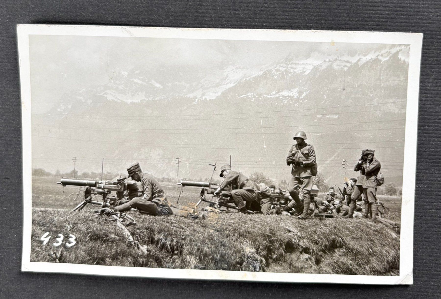 Schweizer Armee Armi bianche: ANTIKE ANSICHTSKARTE SCHWEIZER ARMEE MG STELLUNGEN – Usato da Ostermundigen venduto da Heavenmaus75