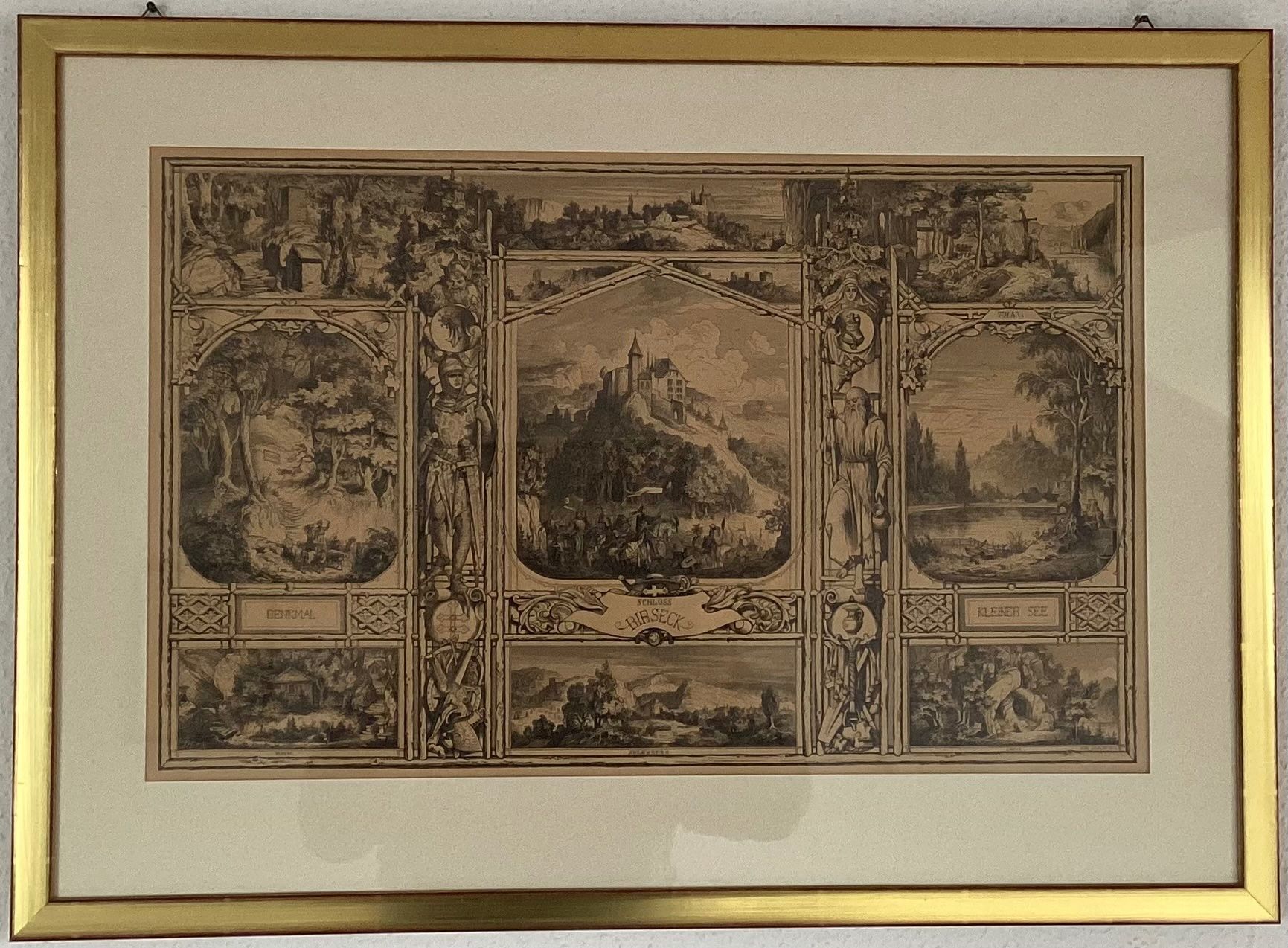 Xilografie: Arlesheim Holzschnitt Karl Jauslin 1875 – Usato da Reinach BL venduto da Linda013