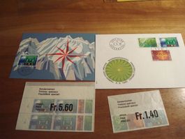 Sondermarken 1980, FDC, M-karte + Satz Lose ET-o Einzel + 4e