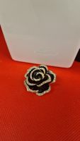 Brosche, Blume & Rose, Goldfarben