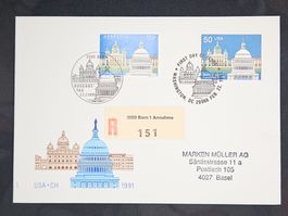 CL23 Enveloppe + Timbre Suisse 1990