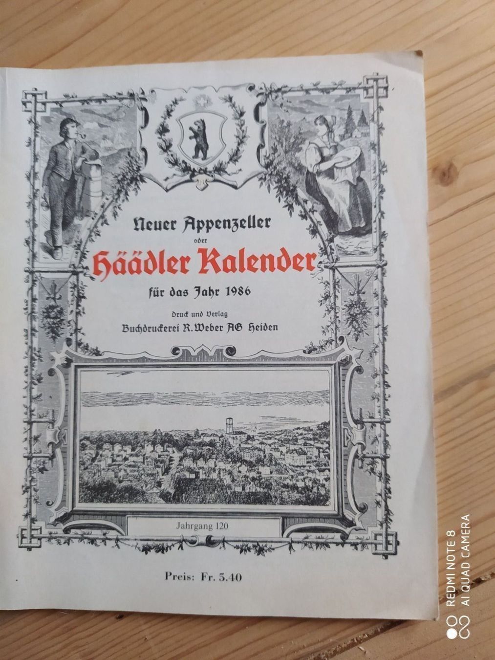 Calendari: Appenzeller Häädler Kalender – Usato da Appenzell-Steinegg venduto da lichs