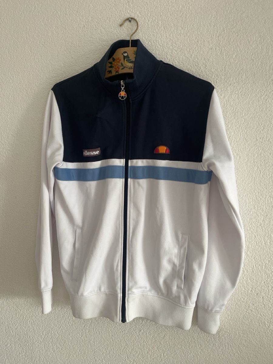 Ellesse Giacche: Ellesse Trainerjacke Dunkelblau-weiss – Usato da Hedingen venduto da sve_js9y