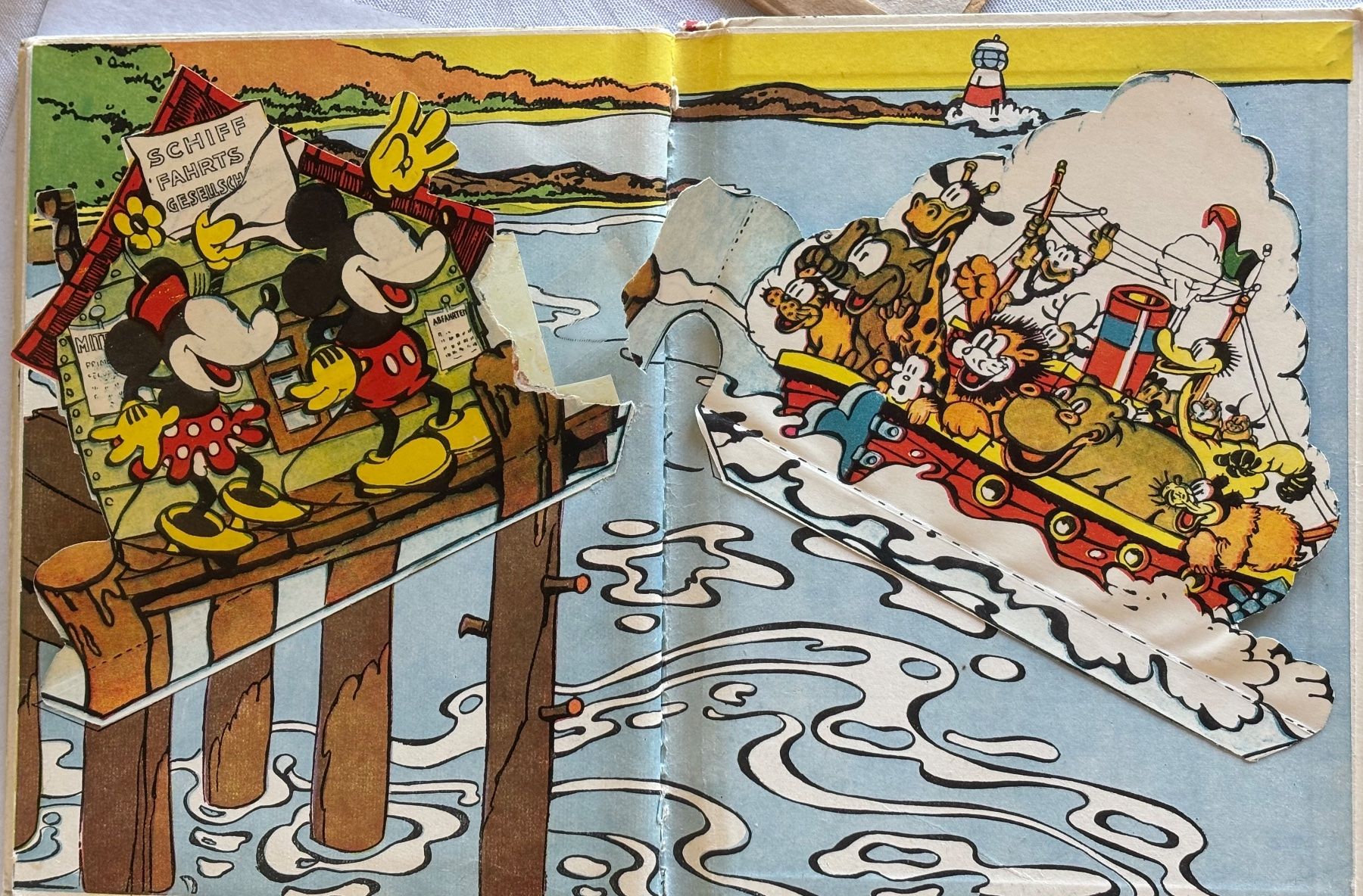 BD: Walt Disney, Micky Maus, Pop-up-Kinderbuch, 1936, EA, Comics – D'occasion à Frauenfeld par Merk52 6