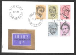FDC Serie 511-515 ET 21.9.1972 schön illustriert