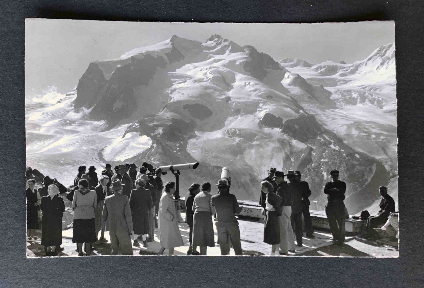 Cartoline postali: AK Zermatt Gornergrat Blick auf Monte Rosa – Usato da Goldau venduto da artelier1