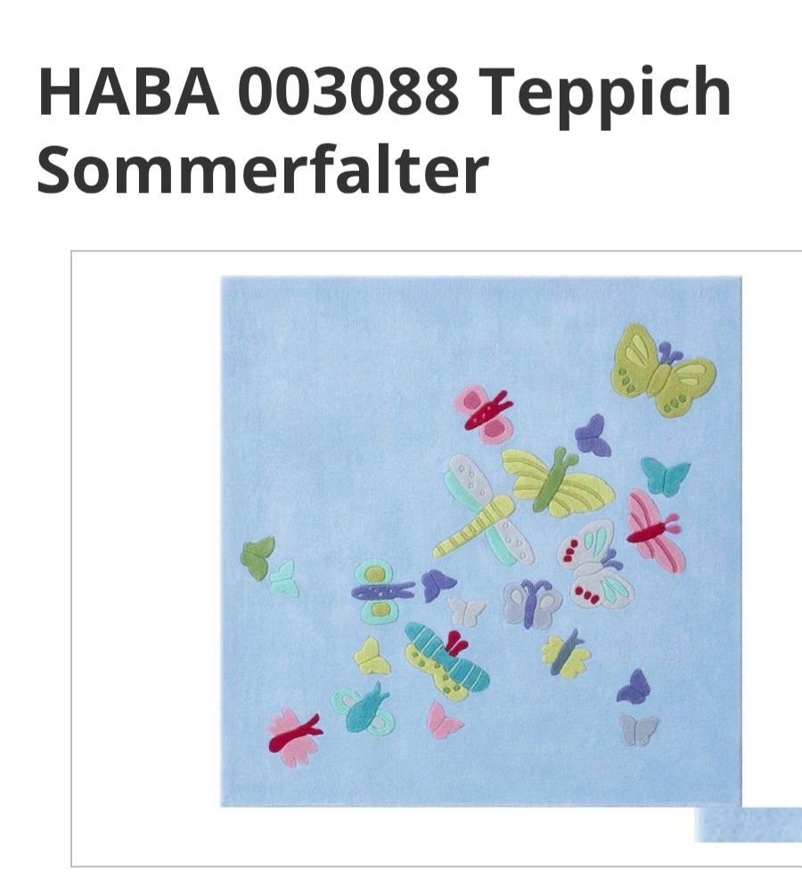 Haba Teppiche: Kinderteppich von Haba, Sommerfalter – Gebraucht aus Oftringen von papillon075 4