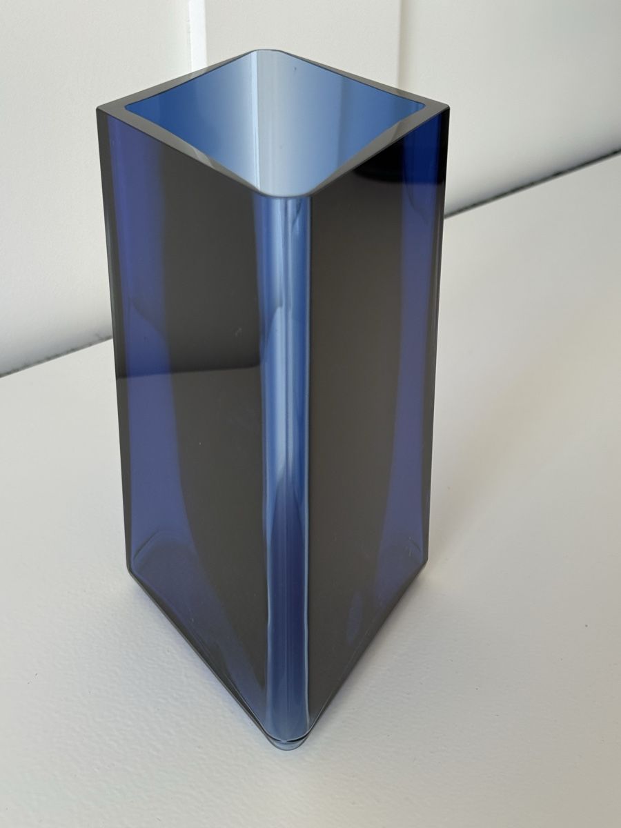 Iittala Vasi & Recipienti: Iittala Ruutu Vase 205, blau – Usato da Rohrbach venduto da WhiteCornus 5