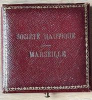 Ecrin Cuir pour medaille  - Société Nautique - Marseille