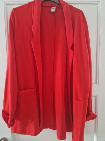 Süsser roter Damen Blazer Gr. L, ideal für den Frühling/Somm