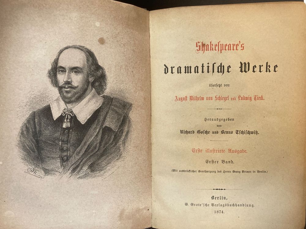 Livres: Shakespeare's dramatische Werke - 5 Bände – D'occasion à zürich par papalapa 1