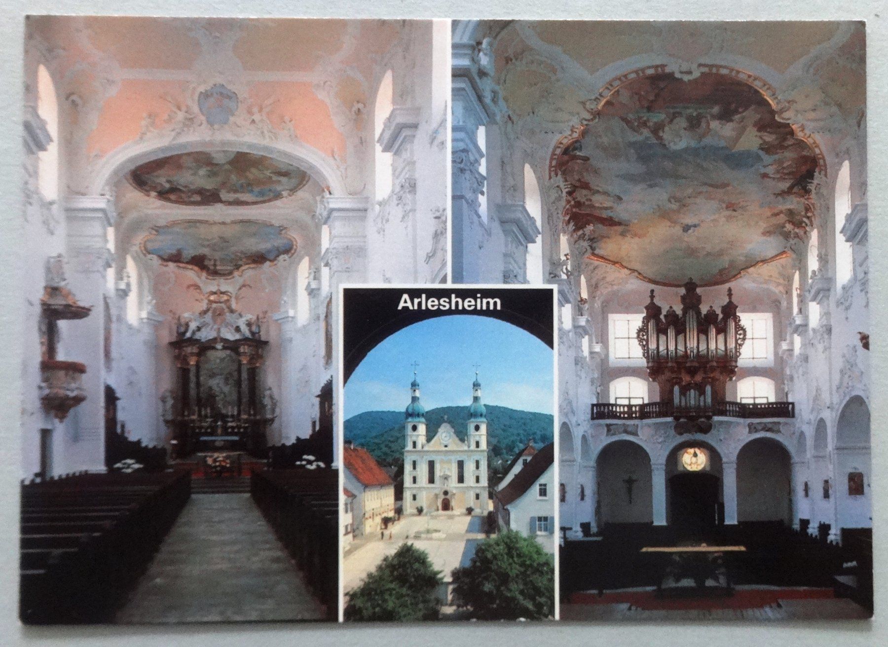 Cartoline postali: Arlesheim BL, Chor und Orgel des Doms – Usato da Fétigny venduto da Billy2miny