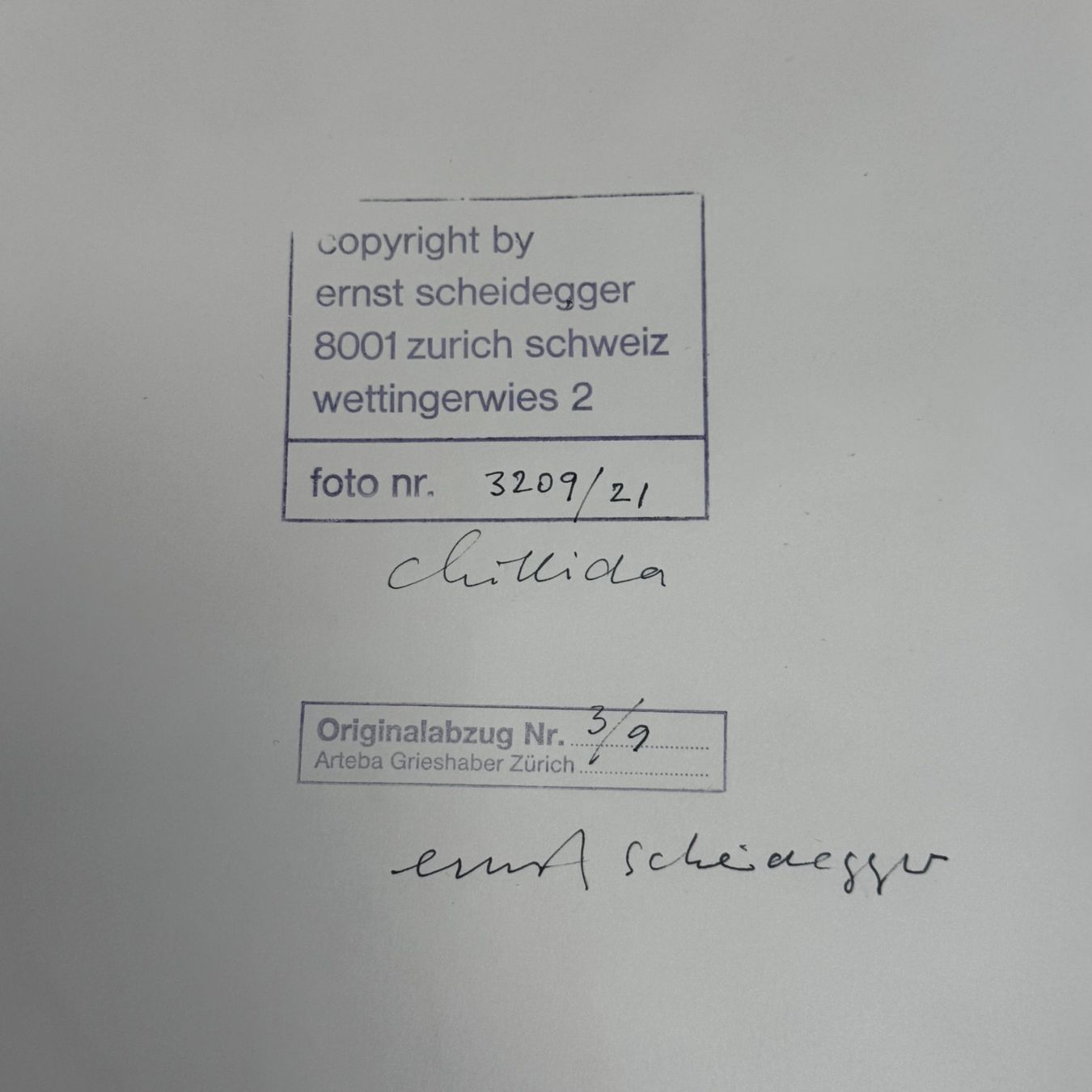 Grafica & Litografie: Ernst Scheidegger - Levrini Gallery – Usato da Gockhausen venduto da LevriniGallery 3