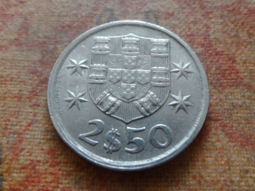 Alle Münzen: PORTUGAL  2.5  Escudos  1977 – Gebraucht aus Romanel-sur-Lausanne von Swift13 1