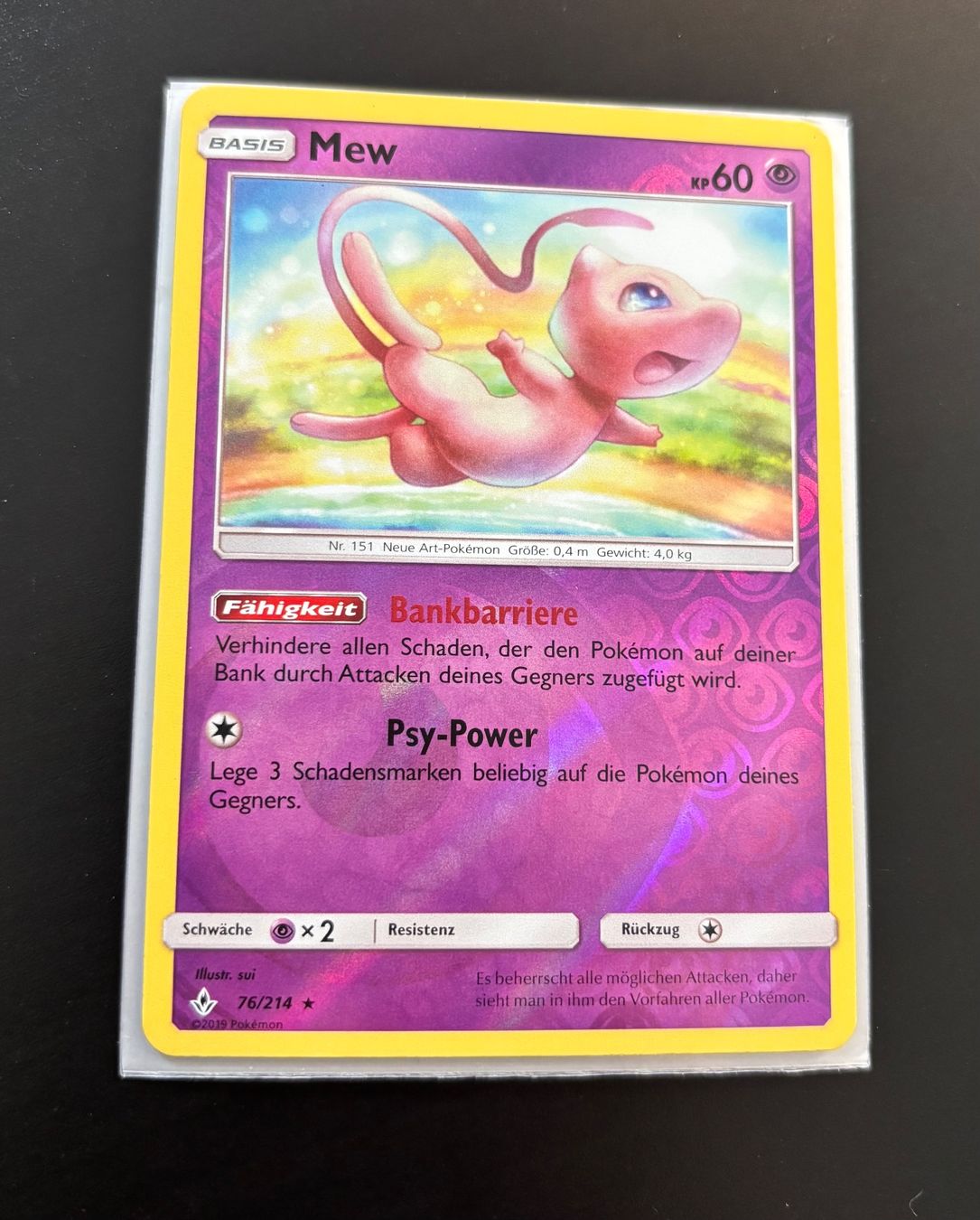 Pokémon Sammelbilder & Trading cards: Pokemon Mew 76 Reverse Holo Unbroken Bonds deutsch – Neu (gemäss Beschreibung) aus Zürich von Dororo