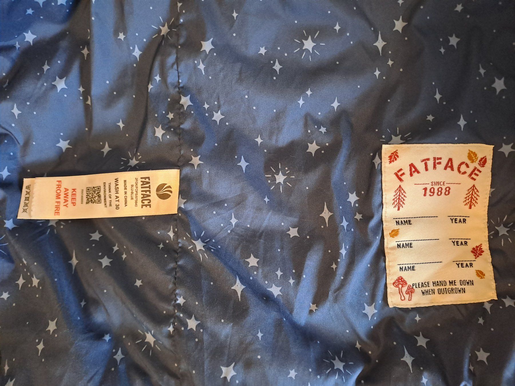 Giacche & Cappotti: FATFACE Steppjacke, ca. 128 cm, petrolblau – Usato da Zürich venduto da msharon 4