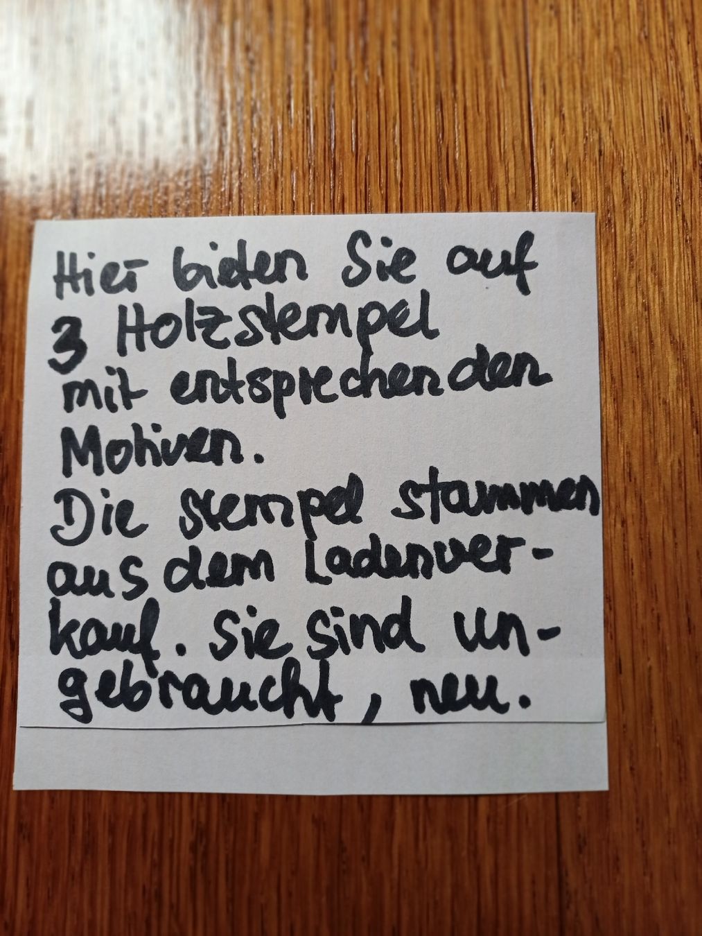 Timbri: 3  Holzstempel – Nuovo (secondo la descrizione) da Gächliwil venduto da lesidees 6
