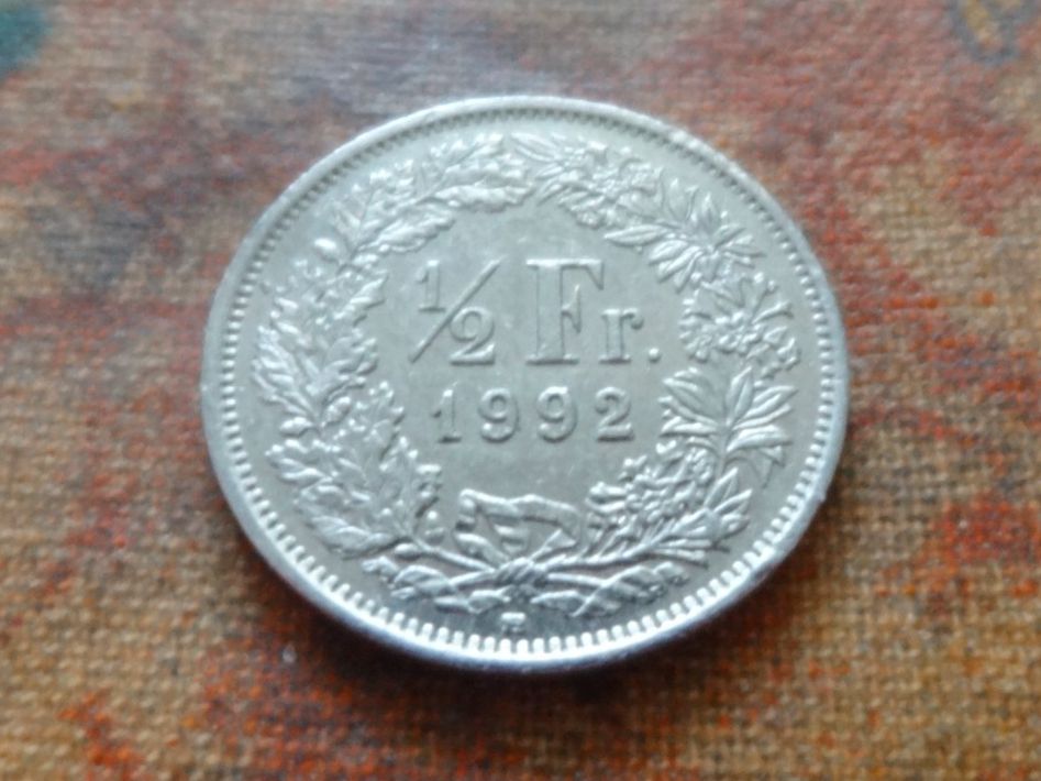Tutti le monete: 1/2 Fr. 1992 – Usato da Romanel-sur-Lausanne venduto da Swift13