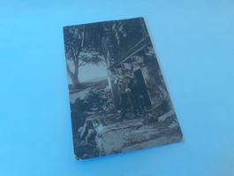 Auf BRAUNWALD ALP - SENN mit KUH - NAEFELS - 1916