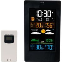 Wetterstation mit Farbdisplay, Aussensensor, Wecker, Ladepor