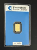 Goldbarren 1g Kantonal Bank