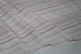 ***AUSVERKAUF*** Stoff Kleiderstoff Jacquard ecru/altrosa