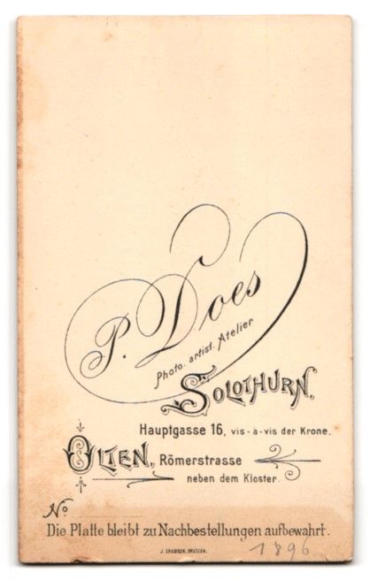 Photos & affiches: Fotografie P. Does, Solothurn, Hauptgass – D'occasion à Berlin par bartko-reher 1