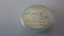 Silbermünze aus Russland : 5 Rubel Olympia 1980, PP