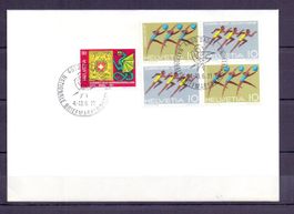 FDC  Viererblock 1971