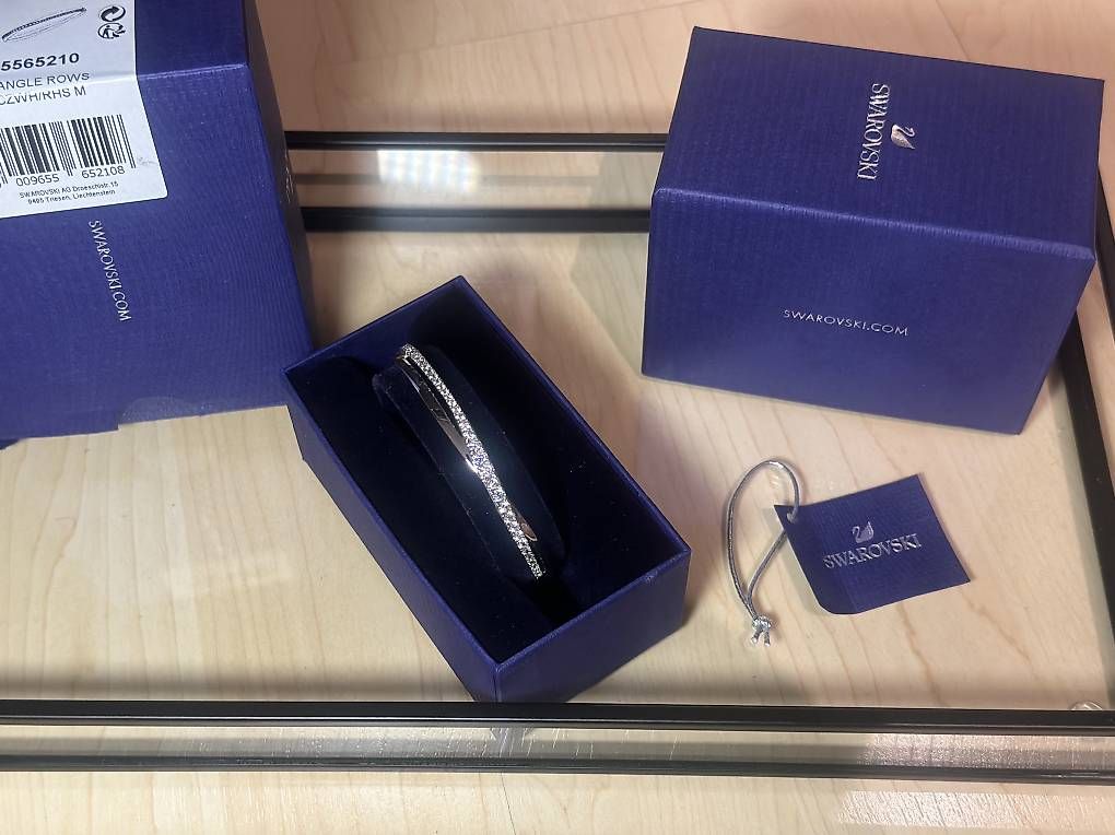Bracciali & Braccialetti: Swarovski Twist Armreif Weiss – Usato da Zürich venduto da DZ-P