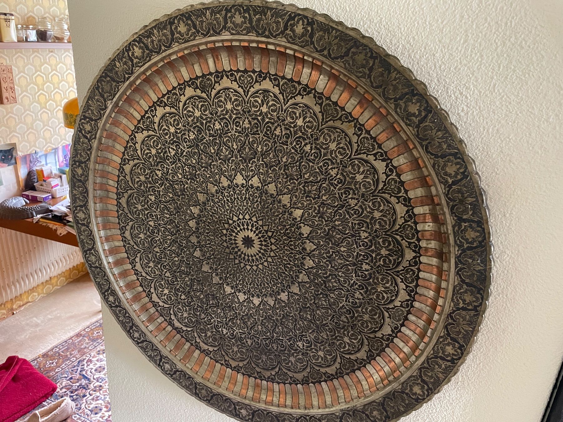 Tutte le decorazioni: Dekorative Wandteller orientalisch gemustert gross antik – Usato da Volketswil venduto da rubin74