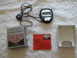 Heuer Microsplit 1030 Stoppuhr Digital Box Und Papiere 0284