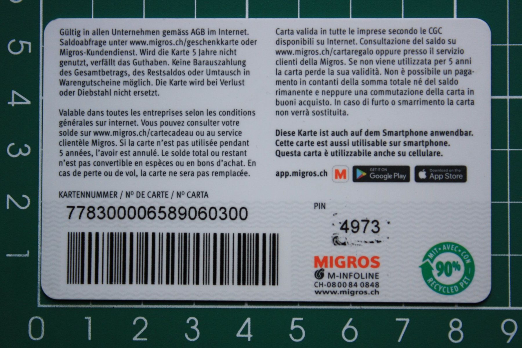 Cartes: geschenkkarte – D'occasion à Laupen BE par Gufi57 1
