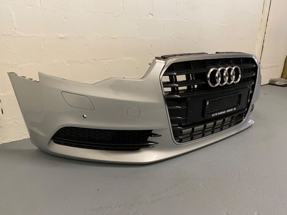 X AUTOHAUX Nebelscheinwerfer Gitter Für Audi A4 B8 - Linke Seite Schwarz/Silber