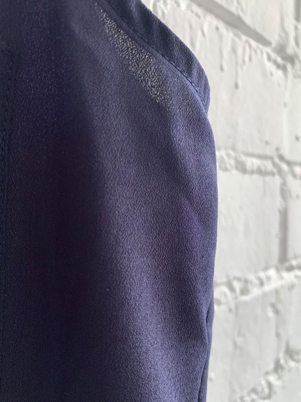 Mango Camicette: Dunkelblaue Kurzarm Bluse von Mango – Usato da Bern venduto da Fraeuleinhonig 1