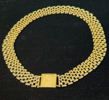 Liz Claiborne Vintage Panther Link Halskette – Goldton