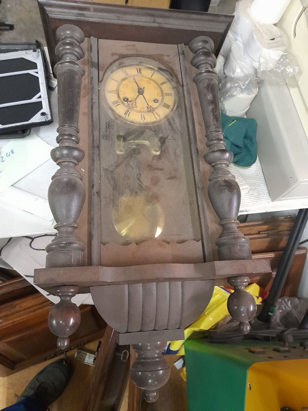 Orologi da terra & Orologi da parete: Antik Wand Uhr 65cm Hoch – Usato da Stetten AG venduto da 19487777