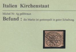 Italien-Kirchenstaat Kat.Mi.Nr.4g gestempelt