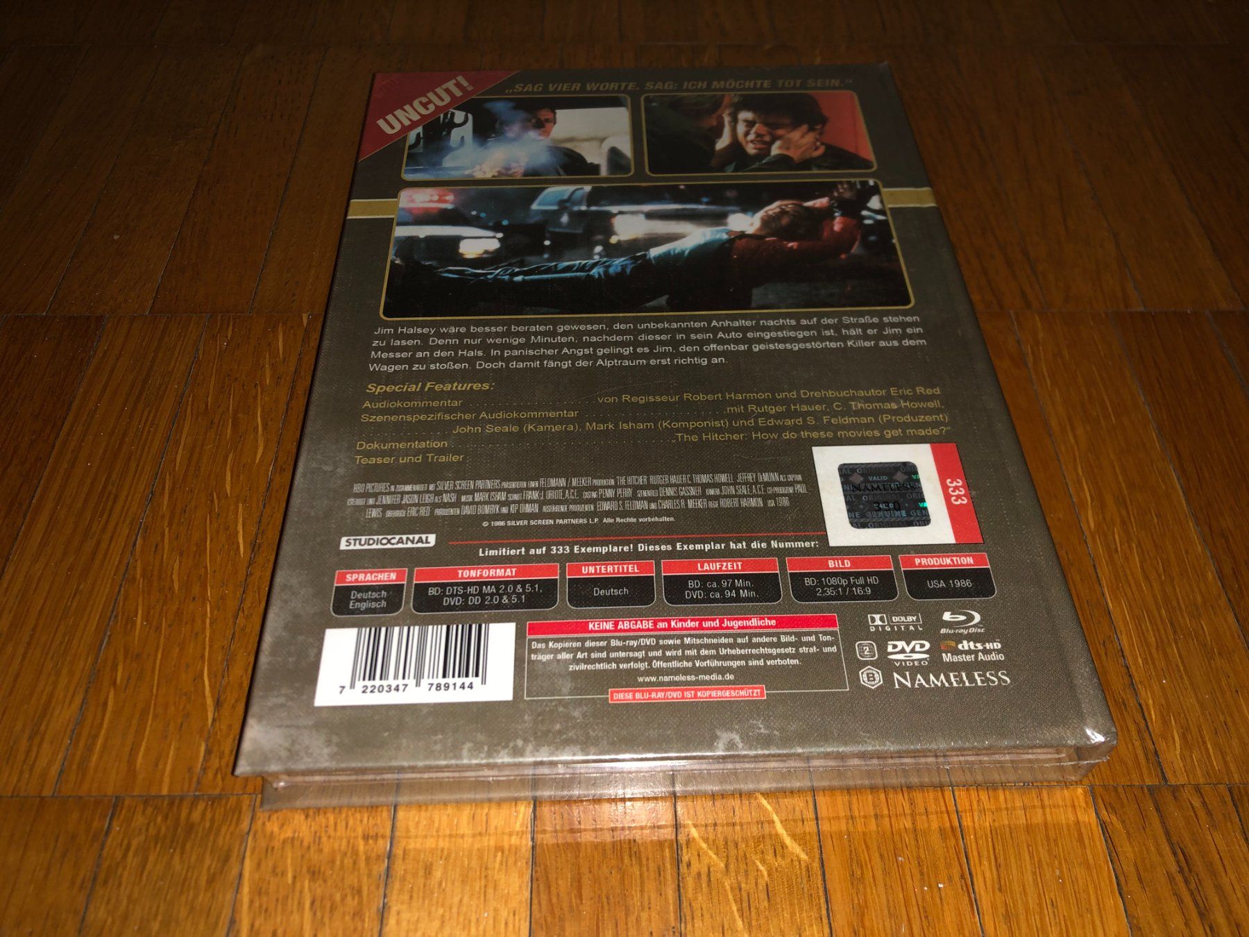Alle DVDs: Hitcher, der Highway Killer - MEDIABOOK - D - UNCUT – Neu und originalverpackt aus Basel von havsok 1