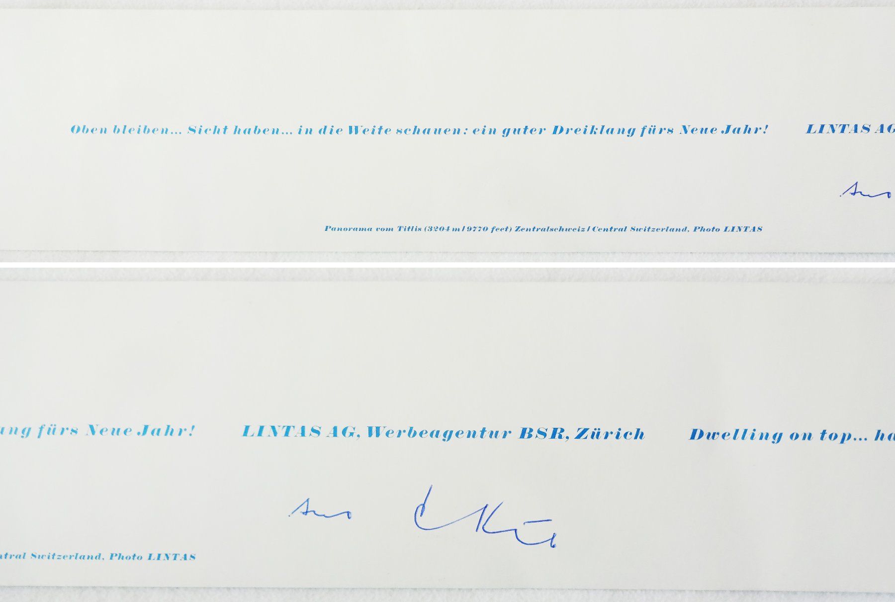 Cartoline postali: Panorama vom Titlis, ca. 1956 – Usato da St.Gallen venduto da Paddington11 8