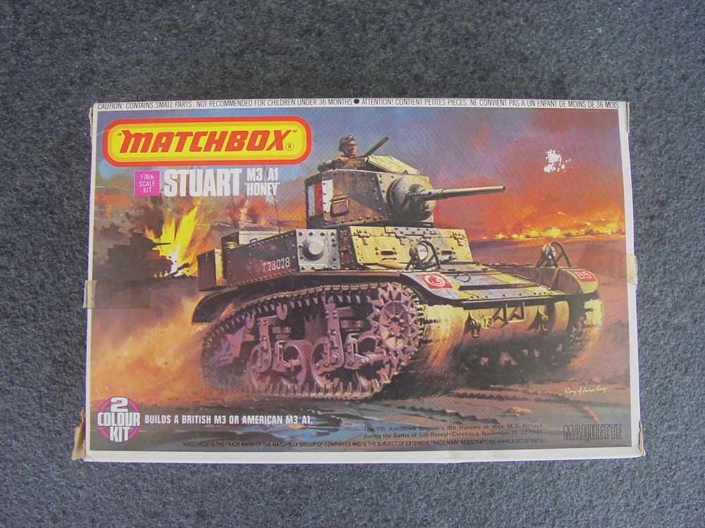Matchbox Plastikmodellbausatz 1:76 Stuart Honey (Gebraucht) in ...