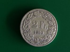 2 francs  année  1910  Belle