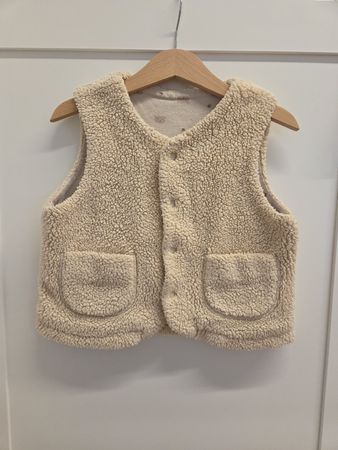 UNIQLO Wendeweste Teddyfleece – Gr. 100 – Beige