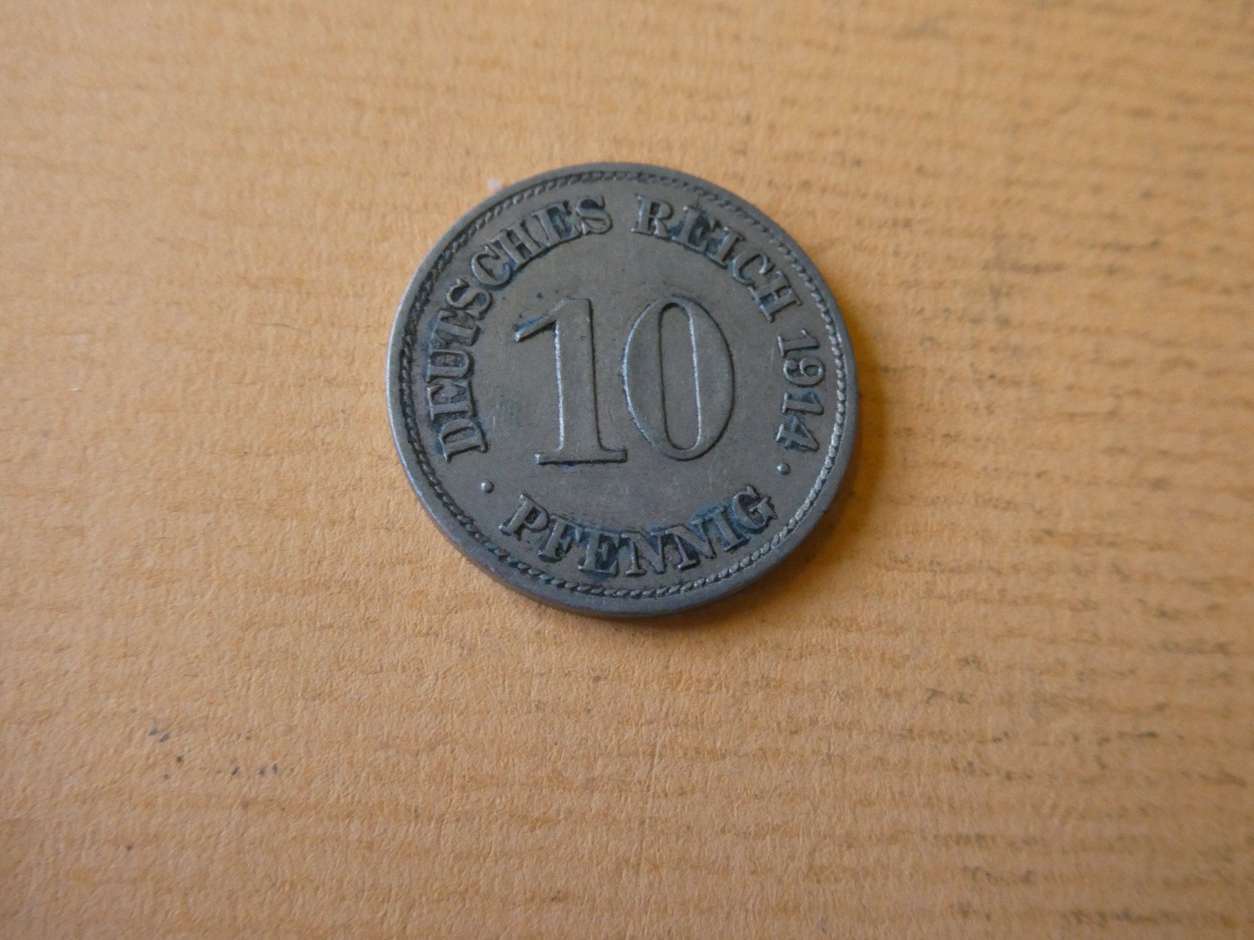 Tutti le monete: Dt. Reich 1914 E, 10 Pfennig – Usato da Hinterforst venduto da Rohusri