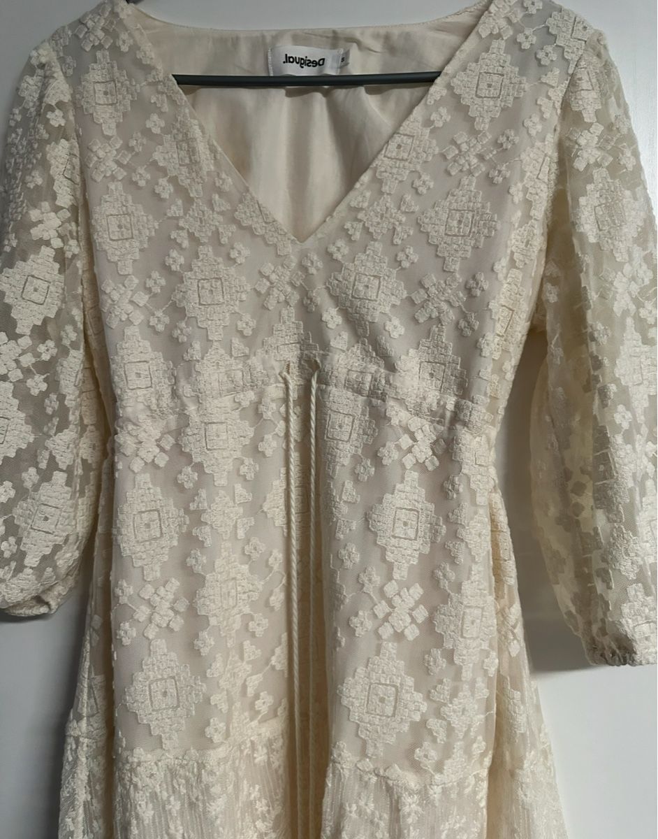 Desigual Vestiti: Desigual Kleid, Grösse S, crème-weiss – Nuovo (secondo la descrizione) da Reinach AG venduto da Indy1967 1