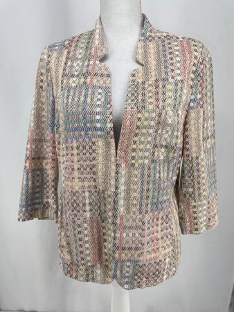 BIANCA Blazer multicolore avec bras 3/4, Taille 42