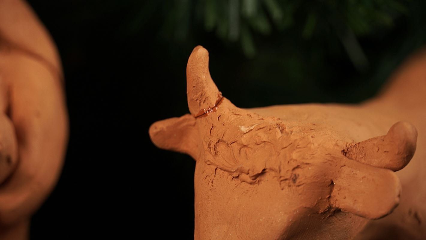 Figurines: Weihnachtskrippe aus Ton bzw. Terrakotta – D'occasion à Rüti ZH par Restwert_Rueti_ZH 4