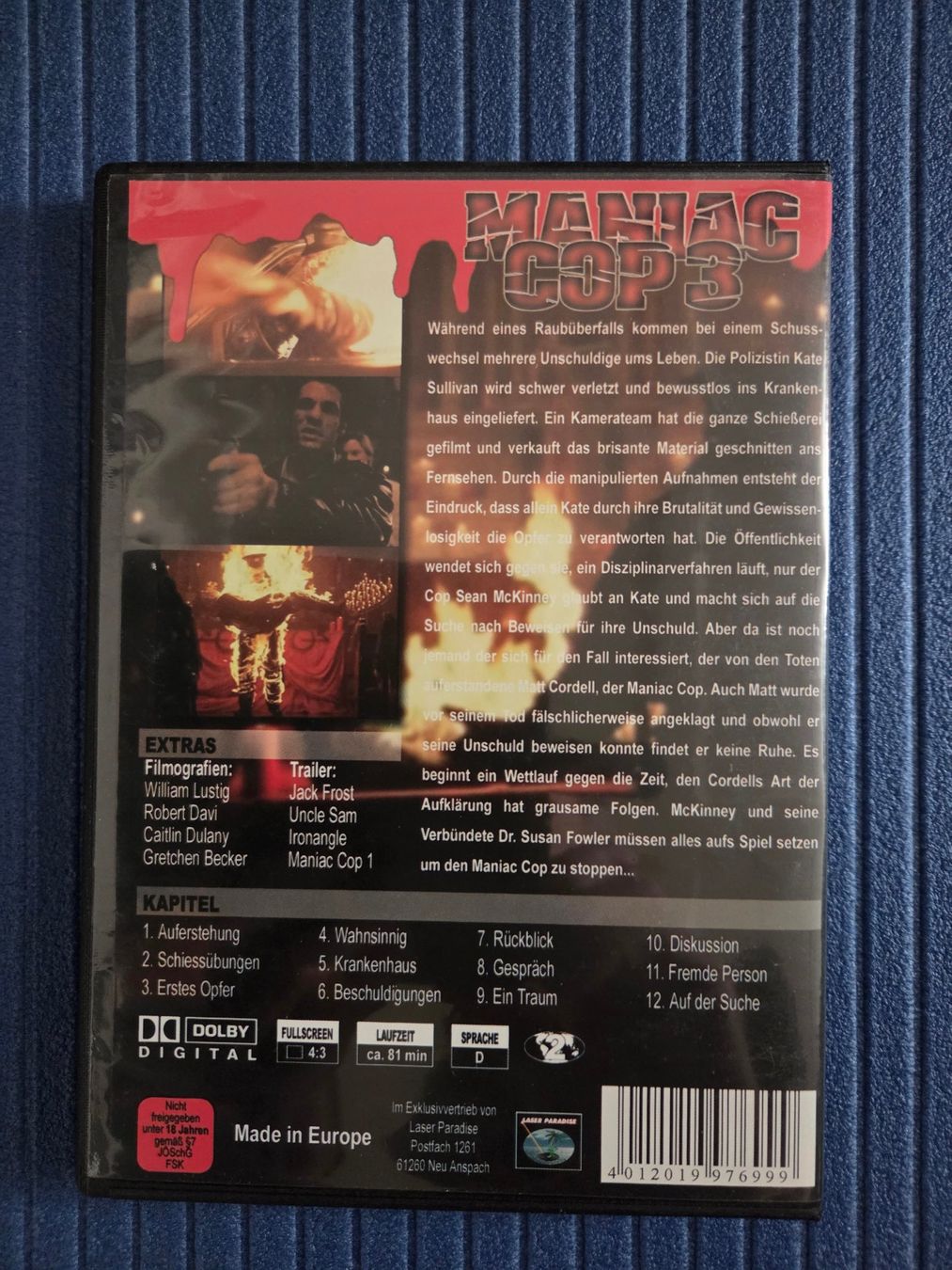 Tous les DVDs: DVD Maniac Cop 3 Red Edition – D'occasion à Mollis par Cadillac58 1