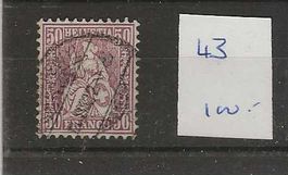 timbre référence 43 SBK Fr. 100.00