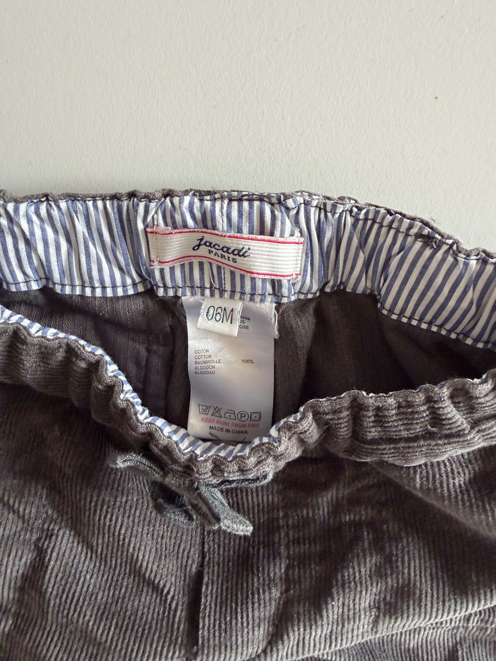 Jacadi Pantaloni: Jacadi Paris 6 months 100% cotton – Usato da Lausanne venduto da Taronshate 2